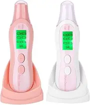 Professional Digital LCD Skin Analyzer, Portable Skin Moisture Water Oil Tester, Skincare Tools for Beauty Salon and Home Use(White)
