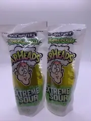 Van Holtens Sour Dill Pickle Warheads Extreme Sour Lot Of 2