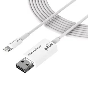 PhotoFast Memory Cable USB 2.0 蘋果傳輸充電線 1M + OTG兩用隨身碟 32G 現貨