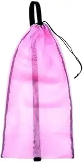 Ronyme Mesh Drawstring Carrier Bag with Shoulder Strap for Scuba Diving