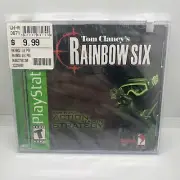 Tom Clancy's Rainbow Six (Sony PlayStation 1, 1999) brand new, sealed!