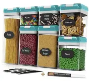 Airtight Food Storage Containers for Pantry Organization & Storage - 7 PC