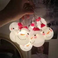 在飛比找樂天市場購物網優惠-【免運直出】聖誕節led燈串 聖誕雪人造型燈 聖誕樹裝飾掛件
