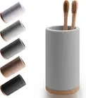 Matani Bamboo Toothbrush Holder Diatomite Tooth Brush Organizer - Storage Stand