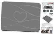 Stone Drying Mat for Kitchen Counter-Carving LOVE Patterns 16"L x 12"W Ultra