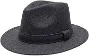 [JANeGWXRUuW] Classic Bowler Hat Men's Felt Bowler Hat Jazz Hat for Outdoor