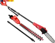 Pole Saw, 20V Hedge Trimmer Electric Poles Pruner Cordless Chainsaw Pruning Chai