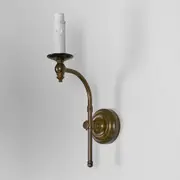 Soho Curved 1 Light Sconce Base Bronze - ELPIM50002FLBR