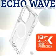 iPhone 15 Pro Max Transparent Drop-Resistant Case Cover - Strong Build, MagSafe Compatible, Scratch Protection, Shock Absorption - Clear Green
