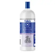 Fidos White & Bright Shampoo 1L Dog Cat Soap Free Fidos