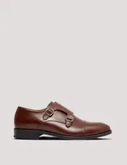 Hawes & Curtis Tan Double Monk Strap Shoe Size: 12