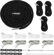 Gwtdtoad Hoodie Drawstring Replacement - Drawstring Cord Hoodie Waist String,Long Draw String with Threader Tool Multipurpose Pants Rope for Shorts Sweatshirt Jackets