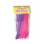 Super Fun Penis Party Straws Set Of 8