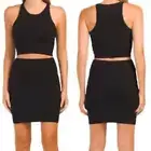 Revolve House of Harlow 1960 Women's Stretchy Skirt and Top Set NEW