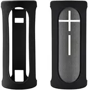 Carrying Silicone Cover Case Compatible with Ultimate Ears Boom 4 Portable Waterproof Bluetooth Speaker (Black)