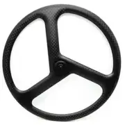 700c 3 Spokes Wheels Fixed Gear Carbon Road Bike Wheelset Clincher Bicycle Wheel