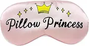 Pillow Princess Funny Sleep Mask for Women and Teen Girls, Ultra Soft Sleeping Mask with Adjustable Strap