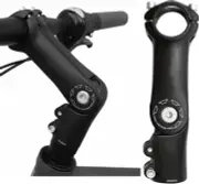 28.6mm x 31.8mm Bicycle Riser Extension Adjustable Handlebar Stem 90mm 0-90 D...