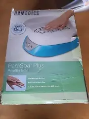 Homedics Paraspa Plus Paraffin Wax Bath Machine for Hands, Blue, PAR-350B, NEW
