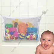 Mesh Basket Kids Baby Bath Tub Toy Storage Net Folding Hanging Bag Organiser