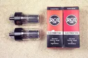 2, NEW, RCA 6SN7GTB, tall bottle, black plates, low D-getter, match pr 2, 6SN7GT