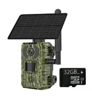 GERBER Trail Camera 4G APP / Cloud Based With Solar Panel and 32GB MicroSD