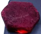 187.55 CT Natural Red Ruby Chakri Uncut Rough Dyed Certified Loose Gemstone M25