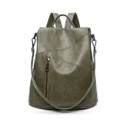 Genuine Leather Backpack for Women, Patchwork Cowhide Men's Bag, Anti-theft Travel College Backpack, 2023