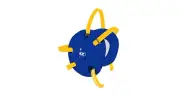 Cliff Keen Signature Wrestling Headgear/Earguards, Royal Blue/Light Gold