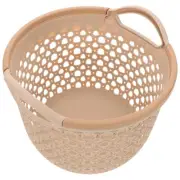 Wicker Storage Basket with Lid Large Dirty Clothes Laundry Child
