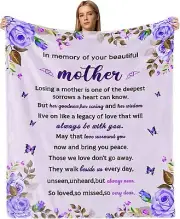 Sympathy Gifts for Loss of Mother Sympathy Blanket Memorial Blanket Loss of M...