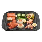 SOGA 47cm Cast Iron Ridged Griddle Fry Pan Stove Top Grill BBQ Plate Cookware