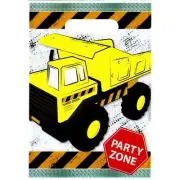 Construction Trucks Party Lolly Loot Treat Favour Bags Sacks Pack of 8