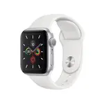 蘋果APPLE WATCH S5 GPS 40MM鋁銀-白色運動型錶帶(型號A2092)