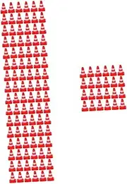 5sets Mini Road Cone Toy for Kids Simulation Road Cone Educational Traffic Sign Toys Sturdy Obvious Traffic Sign for Pretend Play 30pcs*5