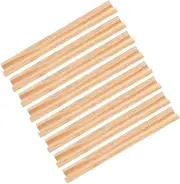 VINTORKY Domino Tile Rack Trays Set 8pcs Wooden Ornaments Stand for Mahjong Easy Assembly Display Stand Rustic Charm