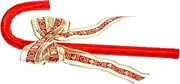 Cosplay Cane with Bowknot Fancy Walking Stick Prop for Halloween and Valentines Day Parties Unique Role Play Crutches for Accessory for Themed Events Multi