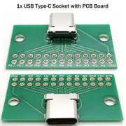 Durable USB Type-C Socket with PCB Board Replace 24P Socket Base Test Board