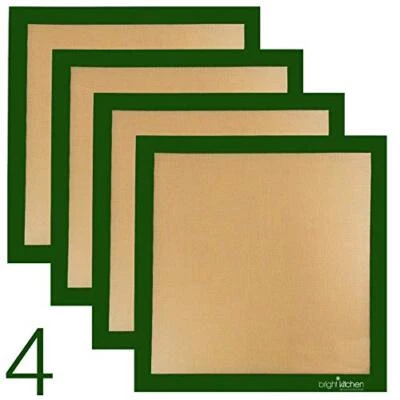 4 X Ultra Silicone 11" X 11" Non-Stick Fruit Leather Dehydrator Sheet: