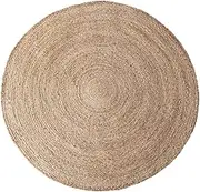 Jute 100% Braided Rug,For Living Room Bedroom Study Room Outdoor,Jute Carpet,Round Plant Fibres Rugs,Modern Non Slip Natural Washable Area Rugs-A 50cm