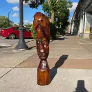 Hand Carved Jamaican Sculpture