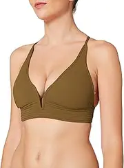 [Seafolly] Women's Longline Triangle Top Bikini Swimsuit with Quilting