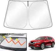 X-CAR Custom Fit Windscreen Sun Shade Compatible with Nissan X-Trail 2013-2020 Wind Screen Shade Foldable Sun Visor Protector Blocks UV Rays Keep Your Car Cooler