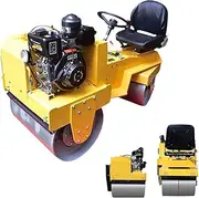 1 Ton Mini Double-Drum Vibrating Roller – Hydraulic Road Roller for Asphalt and Pavement Compaction – Compact, Efficient Tool for Small Road Projects