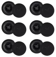 12) Rockville CC4T Black 4" Commercial 70v Ceiling Speakers For Restaurant/Bar