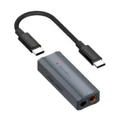 Fosi Audio DS2 USB C to AUX Headphone Amp DAC Dongle Dual Output DSD256 Jack NEW