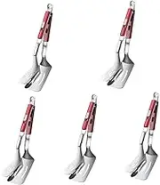 Ciieeo 5pcs Non-Stick Steak Clamp Fish Spatula Flipper Tong for Cooking Kitchen Essential Tool