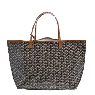 【GOYARD 高雅德】經典St. Louis GM 防水帆布LOGO購物包(大-棕色AMALOUIS-GM51-BROWN)