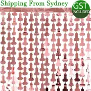 Willy Tinsel Curtain Rose Gold Metalic BackDrop 2m x 1m Hens Party Penis Decor