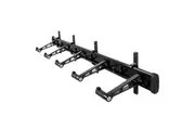 CyclingDeal 5 Bike Wall Mount Rack - Adjustable Indoor & Outdoor Storage Vertical Cycling Hook Hanger Organiser - Safe & Secure for MTB, Road Bicycles